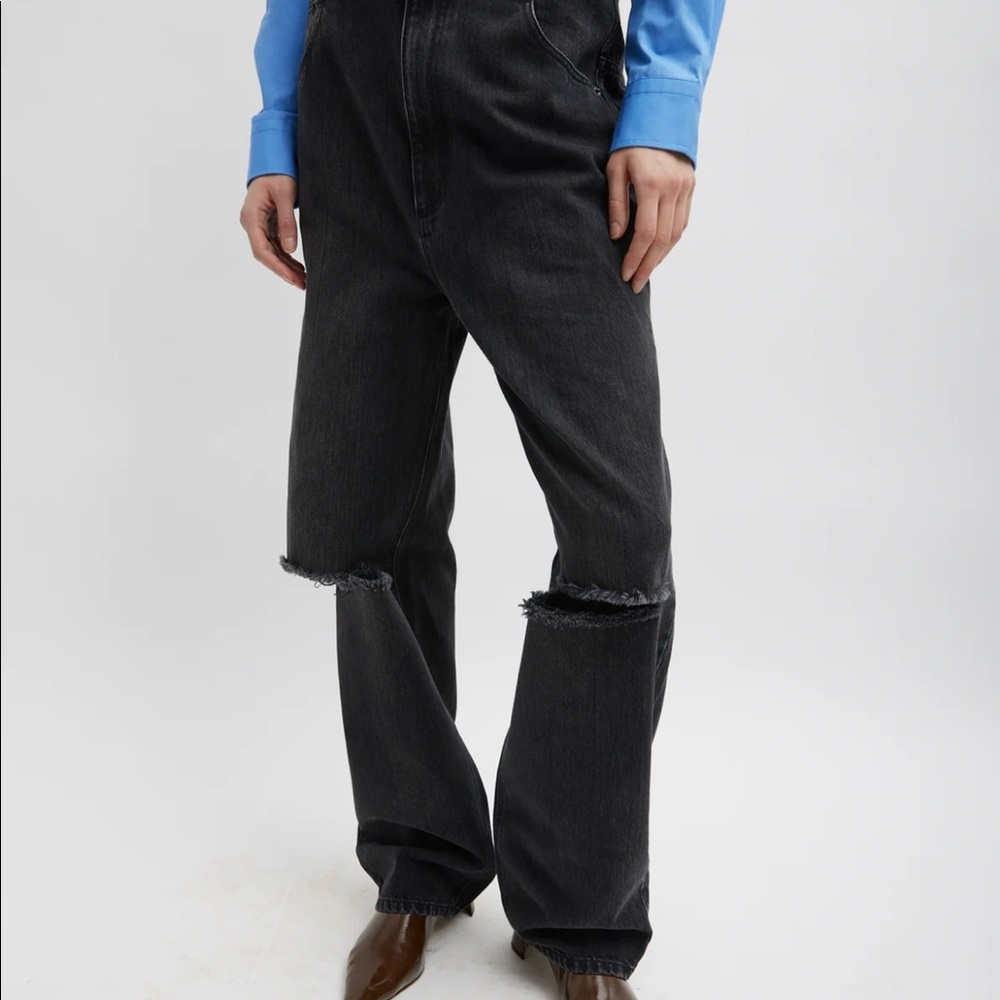 NWT // Tibi Vintage Black Denim Ryder Jean